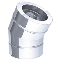 Tube d'angle - 30° rigide - en acier inoxydable - Ø 350 mm