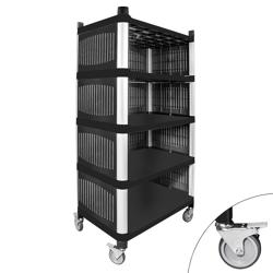 Ραφιέρα Πλαστική  με πλαϊνά Πάνελ - 5 Επιφάνειες Απόθεσης