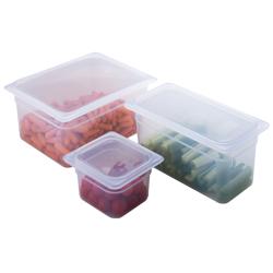 (6 Stück) CAMBRO | Polypropylen GN-Behälter 1/6 - milchig - Höhe: 100mm