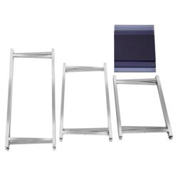 (3 piese) Set de mese laterale/cafea - înălțime pliabilă - 70, 90 și 120 cm