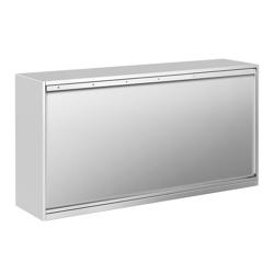 Armoire murale en acier inoxydable PREMIUM - 1600x400mm - avec portes coulissantes - 800mm de haut