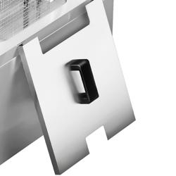 Friteuză cu inducție - de banc - 8 litri - 3,5 kW - Control electronic - cu robinet de scurgere - cu ridicare automată a coșului