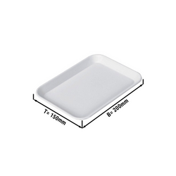 Vas dreptunghiular 200х 150х 15 mm - alb – Eco-Line