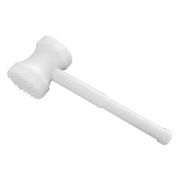 Manual Meat Mallet - round - plastic - white