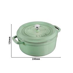 STAUB | LA COCOTTE - Kookpot - Ø 180mm - Gietijzer - Saliegroen