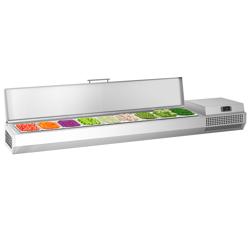 Vitrină frigorifică de ingrediente PREMIUM PLUS - 1976x353 mm - 9x GN 1/4