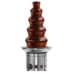 Chocoladefontein RVS - 5 lagen - 280W - capaciteit 6kg - Ø33x(H)70cm
