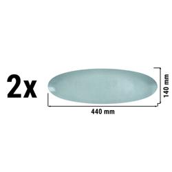 (2 pezzi) SELTMANN WEIDEN | Piatto Coup - 440x140 mm - Turchese
