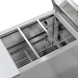 Saladette ECO - 450mm - 1 deur - met invoer voor 1x GN 1/1 & Roestvrijstalen deksel