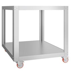 Horno para pizza a gas - 6x 34 cm - incl. Kit de capó, bastidor y ruedas