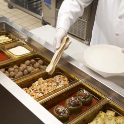 (6 szt.) CAMBRO | H-PAN™ - Żaroodporne pojemniki GN 1/3 - Bursztynowy - Głębokość 100 mm	