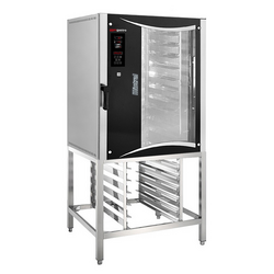 Bakkerij elektrische combisteamer - Digitaal - 10x EN 80x40 - incl. onderstel met bakplaathouder & wassysteem