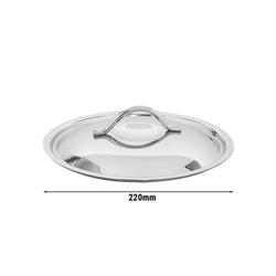 Víko - Nerezová ocel (AISI 304) - Ø 22 cm - 236x236x51 mm