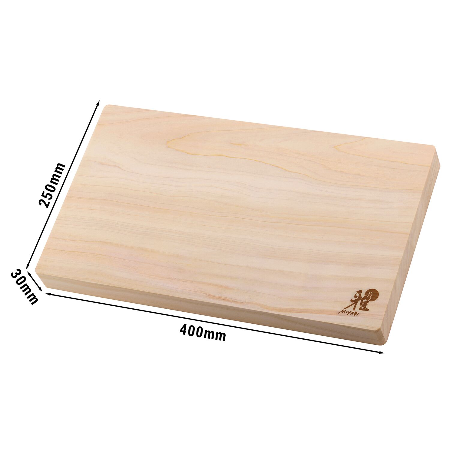 MIYABI | Planche à découper - Bois Hinoki - 400x250 mm