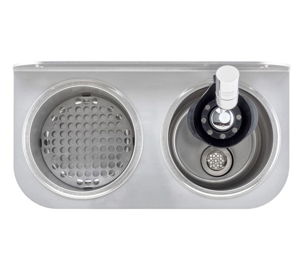 Lave-portionneur 312x161x210mm - avec clapet anti-retour (intégré) - incl. assiette-tamis