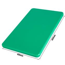 Deska do krojenia PREMIUM - 600x400mm - Grubość: 20mm - zgodna z HACCP - Zielony