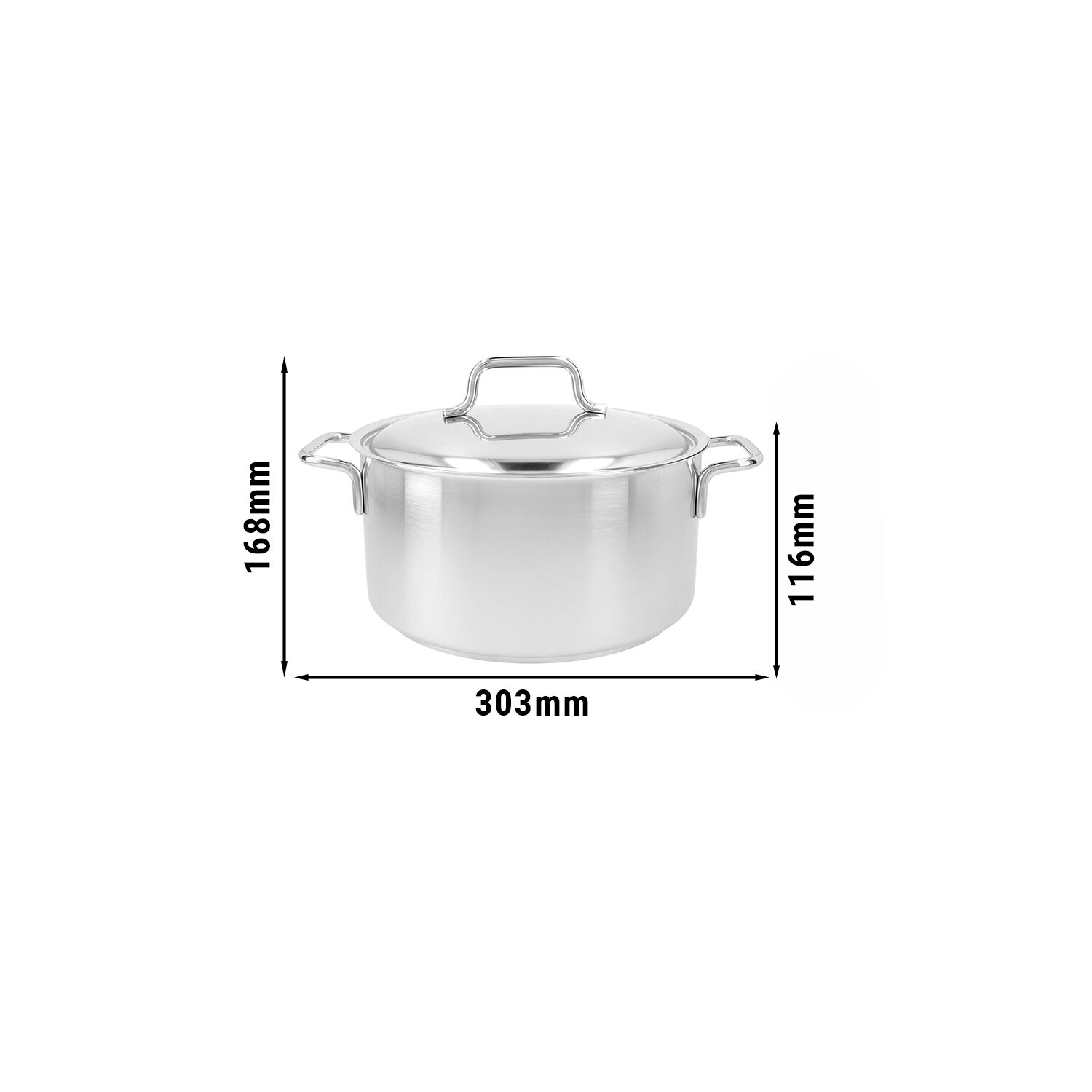 DEMEYERE | APOLLO 7 - Poêle à frire avec couvercle - Ø 220mm -  inox