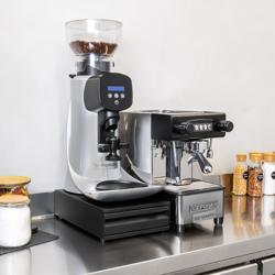 Kaffeesatzschublade - Einzeln - 380x250x800mm - mit Abklopfer - Schwarz