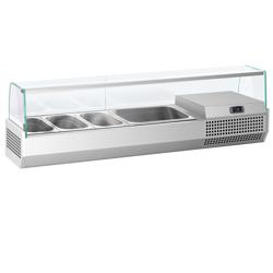 Vitrina refrigerada de ingredientes Profesional PREMIUM PLUS - 1328x353mm - 5x GN 1/4