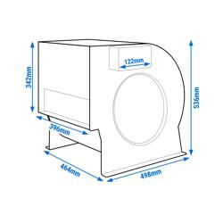 Ventilador radial 7000 m³ por hora - para airboxes