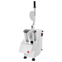 Mașină de tăiat legume electrică / feliator legume profesional - 550 W - incl. 5 discuri de tăiere / răzuire - oțel inoxidabil