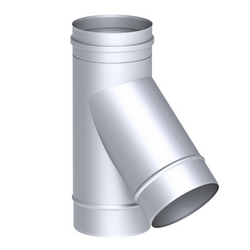 Tubo de ligação em T  60° em aço inox / Ø400mm