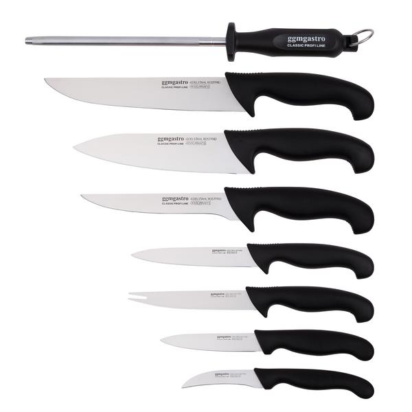 Coltello cucina PREMIUM - incl. Acciaino - acciaio inox