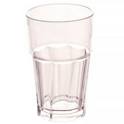 Polycarbonaat glas - 250 ml - set van 50