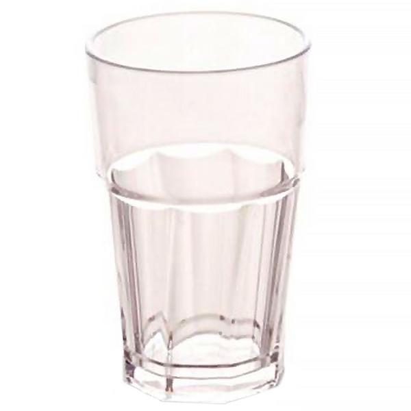 (50 st) Dricksglas - 25 cl - okrossbart plastglas polykarbonat - inkl. stapelbar design
