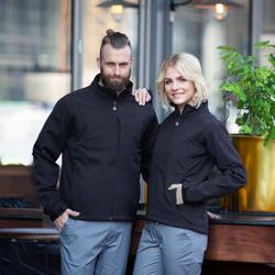 KARLOWSKY | Męska kurtka softshell Classic - Czarny - Rozmiar: 4XL	