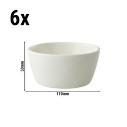 (6 Stück) LUX - Schüssel Maastricht - 250ml - Ø 110mm - Elfenbein