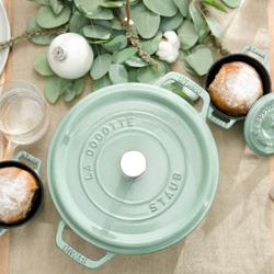 STAUB | LA COCOTTE - Kookpot - Ø 220mm - Gietijzer - Saliegroen