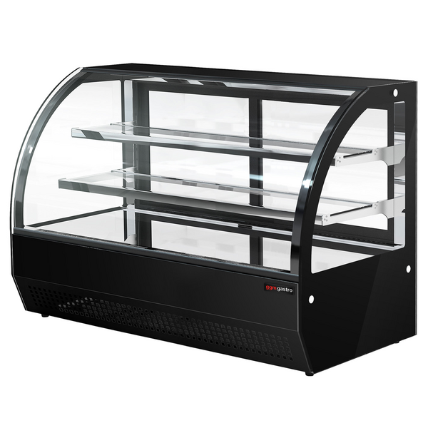 Vitrina refrigerada de sobremesa - Con 2 estantes de cristal - 0,9 m - Negro