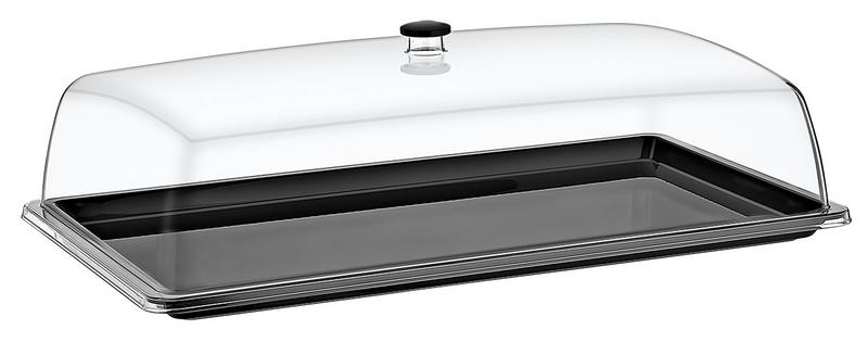 Witrynka bufetowa - GN 1/1 - 500x325mm - Wysokość: 170mm - prostokątna - z tacą GN 1/1