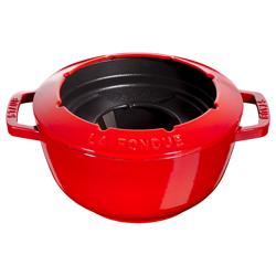 STAUB | SPECIALITIES - Fondue set - Ø 200mm - gietijzer - kersenrood
