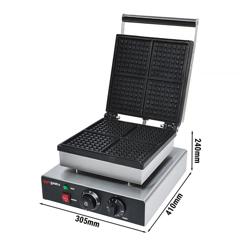 Waffeleisen - Einzeln - Manuell - 1,75 kW - Form: 4 Brüsseler Waffeln