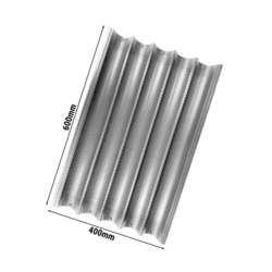 Tavă de copt baghete, din aluminiu EN 400 x 600