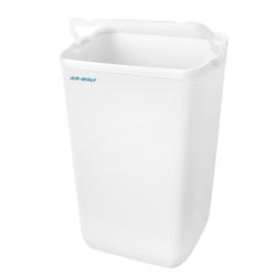 AIR-WOLF | Cubo de basura con tapa - 23 litros - Plástico ABS - blanco