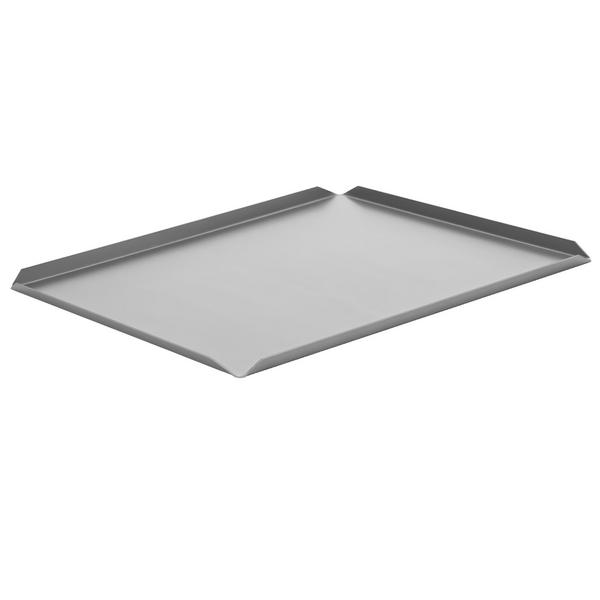 (5 stycken) Konfektyr och presentationstallrik av aluminium - 600 x 400 x 10 mm - Silver