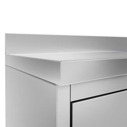 Werkkast - voor koffiemachine - 800x600mm - met 2 vleugeldeuren & achterwand