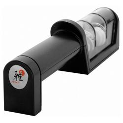 MIYABI | Professional 2-Stage Knife Sharpener – Manual - Diamond & Ceramic Wheels - Black