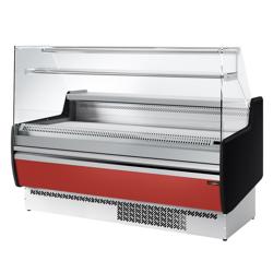 Rashladna vitrina - 1622x953 mm - 178 l - Boja Crvena (RAL3003) - s 2 vrata - s 1 polica - Ventilirano hlađenje - Prednja ploča Crvena (RAL3003)