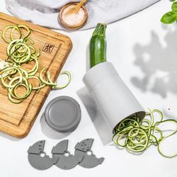ZWILLING | 4-in-1 Vegetable Spiralizer – 3 widths - 18/10 stainless blades - Dishwasher-safe