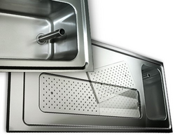 Pivski štand Premium PLUS - 1550x700 mm - 1 staklena vrata & 3 ladice 