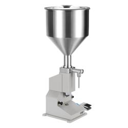 Fyllningsmaskin Pneumatisk - med fotpedal - för vätskor och pastor - 5–50 ml - 10 l