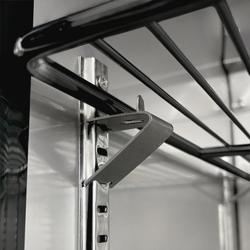 Wire shelf - Plastic-coated - 585x528x20mm - Black - incl. 4 clamps - for GKS630FNN beverage refrigerator