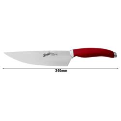 BERKEL | Teknica Professional Chef’s Knife – Red Resin Handle – 200 mm Blade – 3 mm Steel