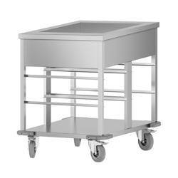 Bain-marie wagen - 1 kW - 1x GN 2/1 of 2x GN 1/1