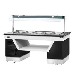Буфетная Станция BELFAST - с Водяной  баней  (Bain-marie) -2000мм - для 5x GN 1/1
