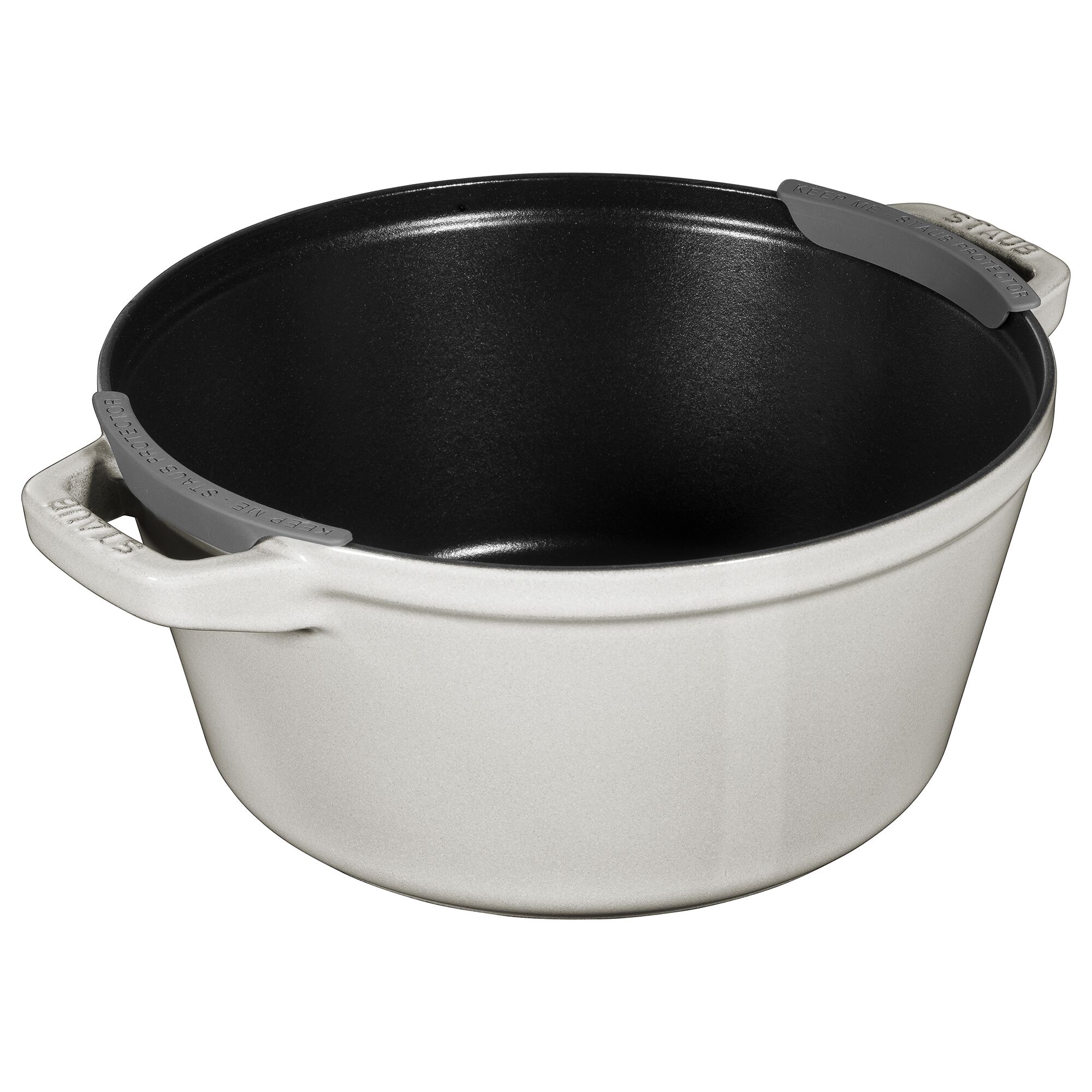 STAUB | STACKABLE SET – Set de marmites – 2 pièces – Ø 240 mm – Fonte – Truffe blanche